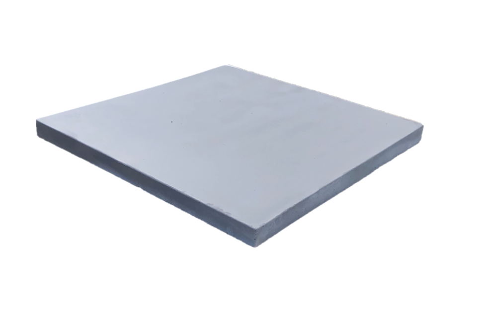 Gray litecon rectangular foam pad on a white background