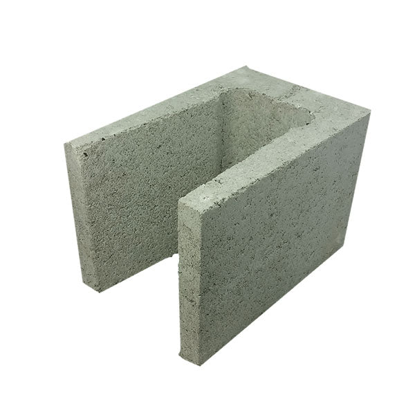 20.25 Concrete Block Three Quarter Lintel 200 Series 290x190x190mm (Grey)