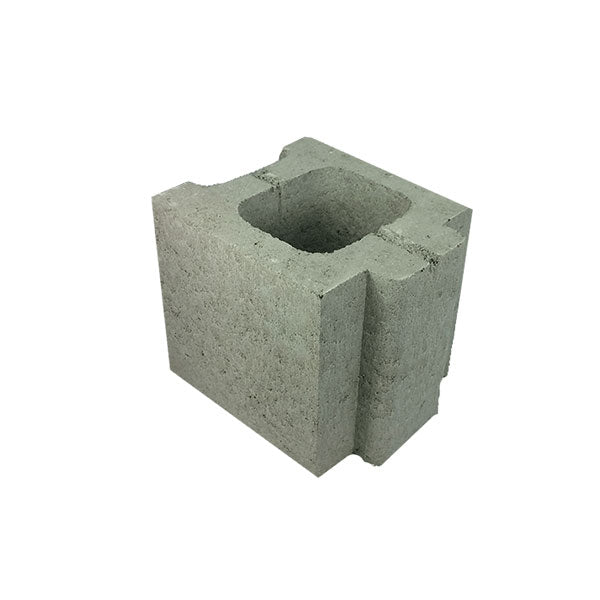 20.10 Concrete Block Control Joint Half 200 Series 190x190x190mm (Grey)