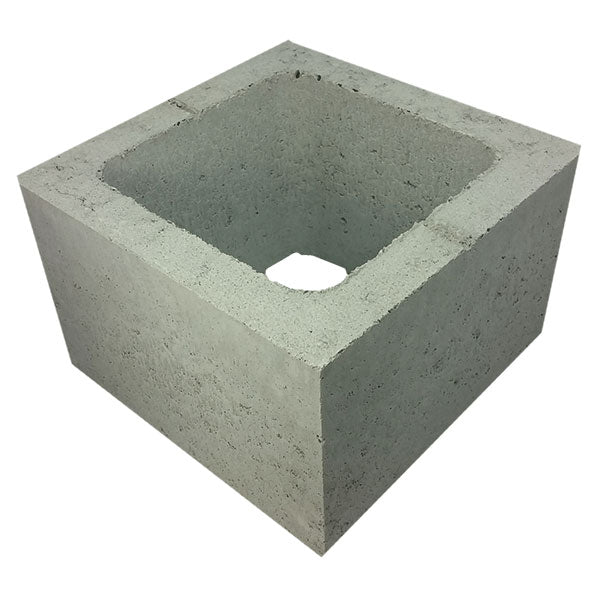 30.02 Concrete Block Three Quarter Length 300 Pier Block 300 Series 290x290x190mm (Grey)