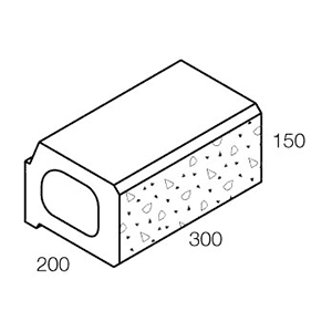Linearwall Retaining Wall Blocks 300x200x150mm (Beach)