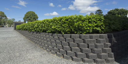 Gardenwall Soft-Split Retaining Wall Block 295x210x125mm (Charcoal)