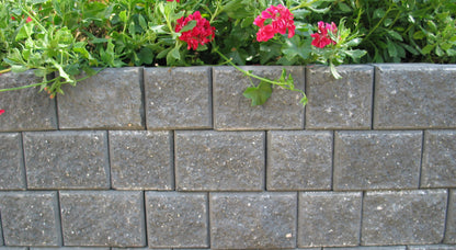 Miniwall Retaining Wall Blocks DIY 182x182x125mm (Charcoal)