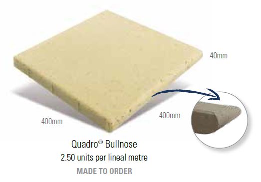 Quadro Pavers 400x400x40mm (Terracotta)