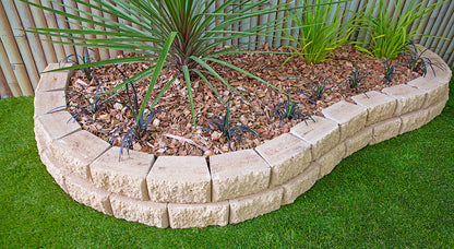 Hudson Stone Retaining Wall Blocks 200x130x100mm (Oatmeal)