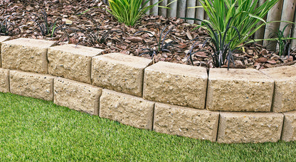Hudson Stone Retaining Wall Blocks 200x130x100mm (Oatmeal)