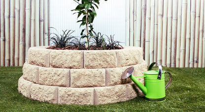 Hudson Stone Retaining Wall Blocks 200x130x100mm (Oatmeal)