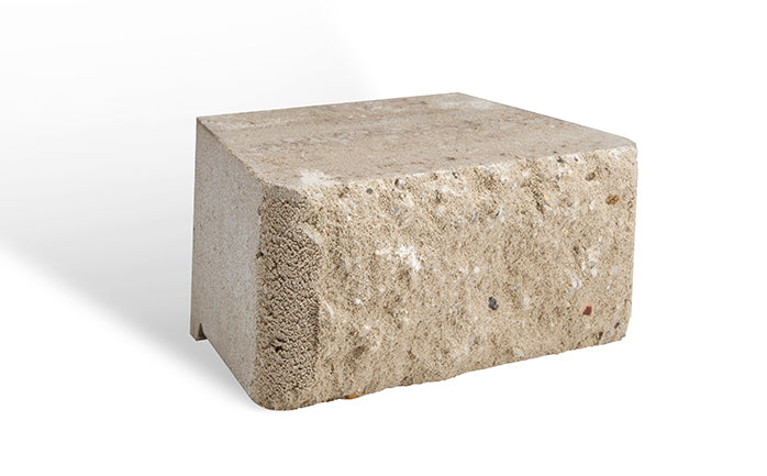 Hudson Stone Retaining Wall Blocks 200x130x100mm (Oatmeal)