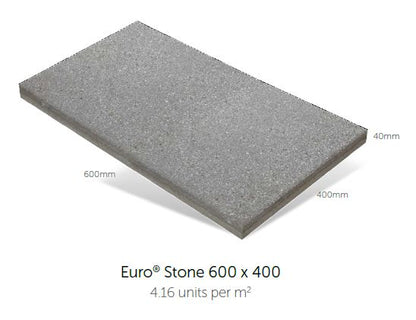 Euro Stone Pavers 600x400x40mm (Zurich)