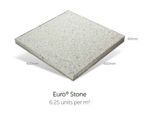 Euro Stone Pavers 400x400x40mm (Riverina)