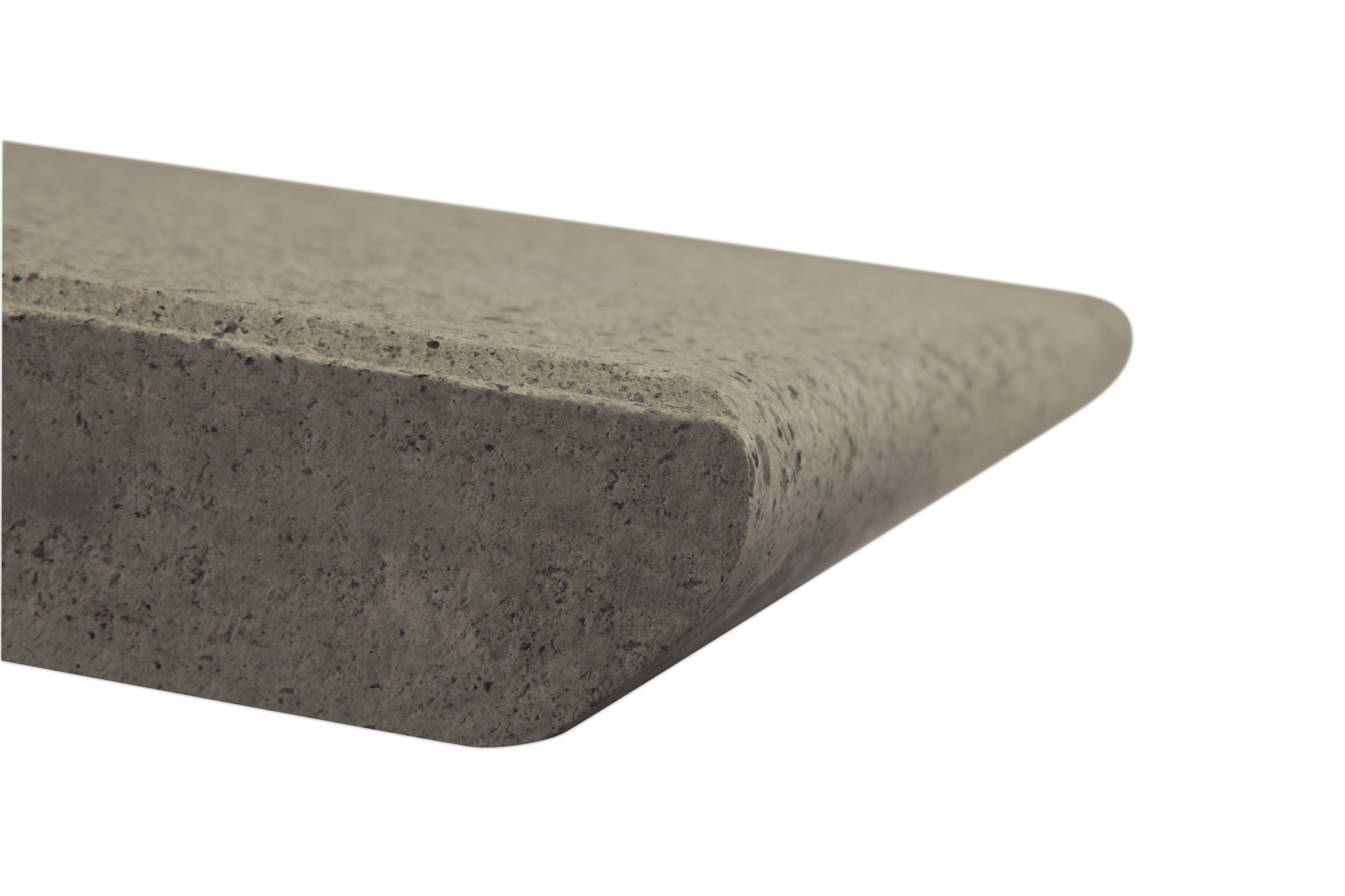 Close-up of a textured black and brown material on a white background