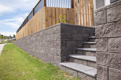 Versawall Retaining Wall Blocks 400x215x200mm (Charcoal)