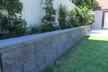 Versawall Retaining Wall Cap 300x250x60mm (Charcoal)