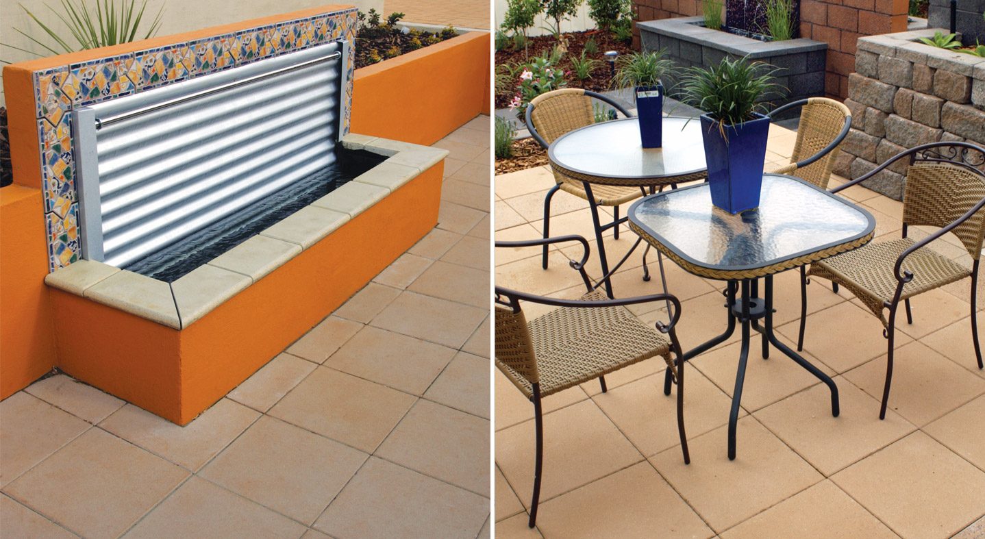 Quadro Pavers 400x400x40mm (Sunstone)