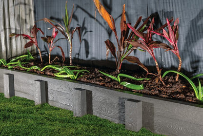 Concrete Garden Sleepers DIY Unreinforced 800x77x150mm (Charcoal)