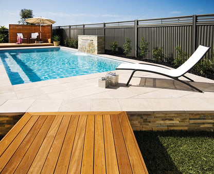 Limestone Bullnose Pool Pavers *400x360x40mm (Ivory)