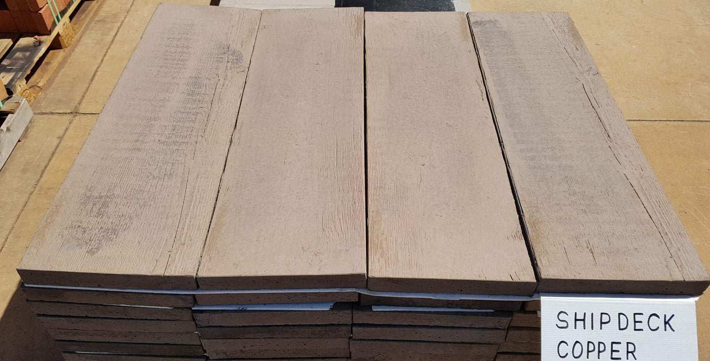 Shipdeck Pavers 900x275x40mm (Copper)
