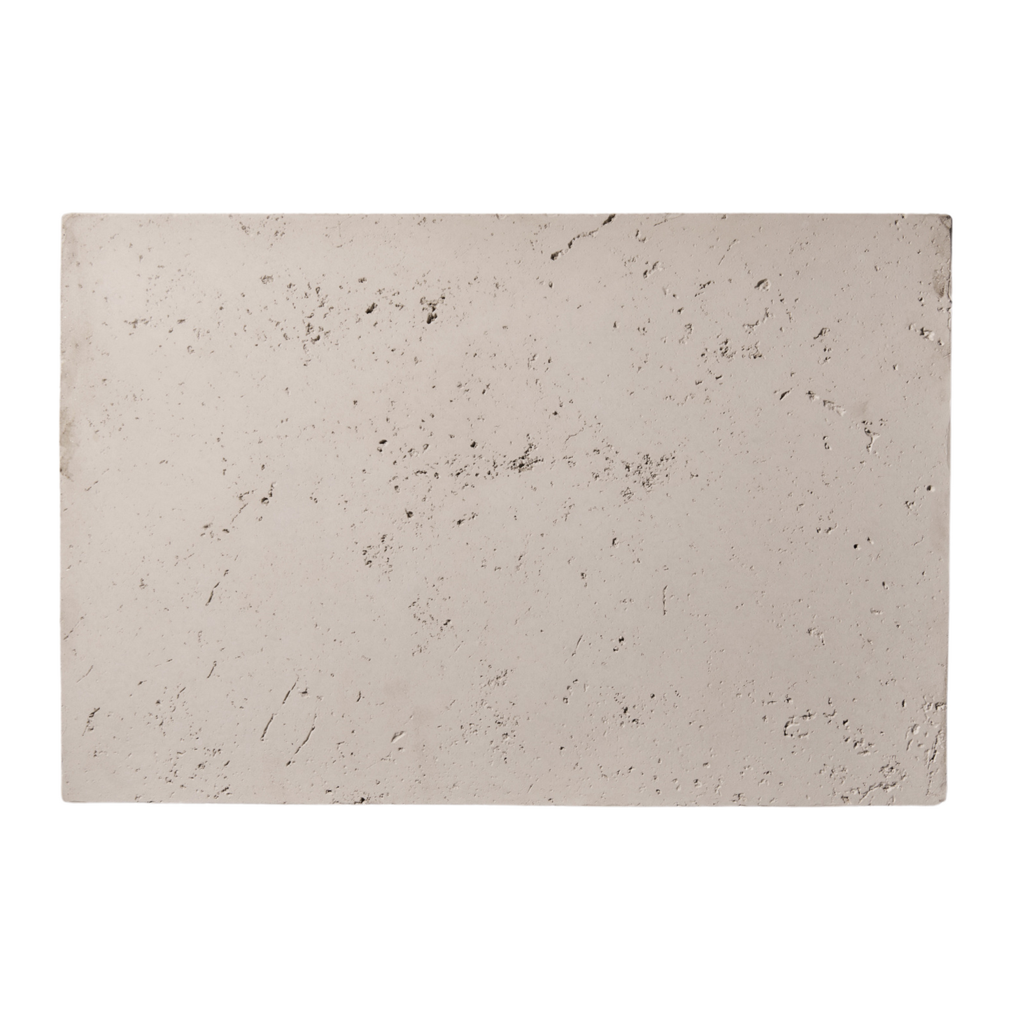 Beige stone tile with a subtle pattern on a white background
