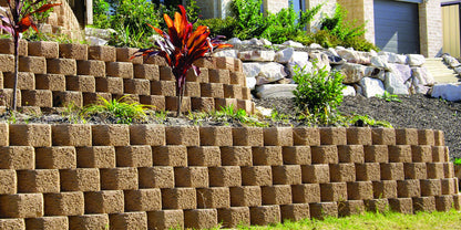 Gardenwall Soft-Split Retaining Wall Blocks 295x210x125mm (Paperbark)