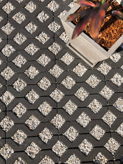 Gridpave Pavers 390x390x90mm (Charcoal)