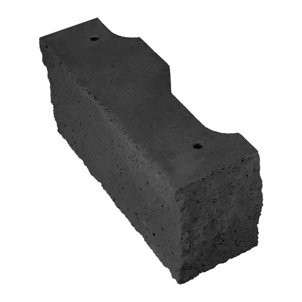 Keystone 133 Elite Corner Retaining Wall Blocks 450x145x200mm (Charcoal)