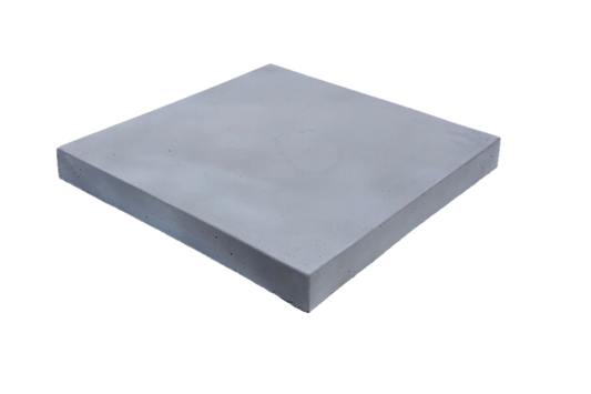 Rectangular concrete slab on a white background