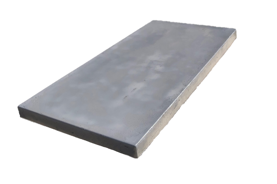 Rectangular litecon slab on a white background
