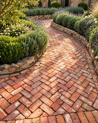 Melbourne Red Recycled Bricks Approx 230x110x76mm