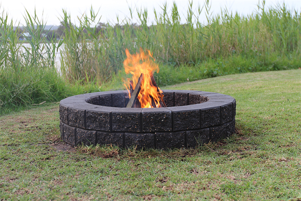 Fire Pit - DIY Mini Block Kit 2 Layer (Charcoal)