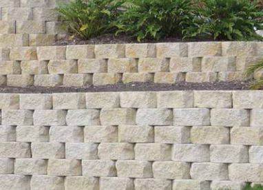 Gardenwall Standard Retaining Wall Blocks 295x203x125mm (Light Sands)