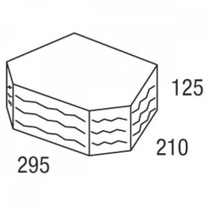 Gardenwall Soft-Split Retaining Wall Blocks 295x210x125mm (Paperbark)