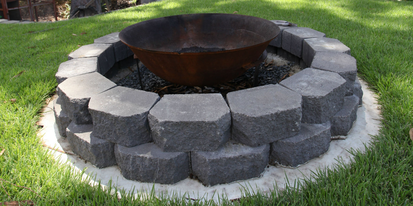 Gardenwall Standard Retaining Wall Blocks 295x203x125mm (Charcoal)