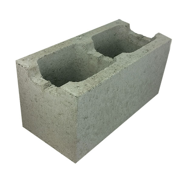 20.42 Concrete Block Channel 200 Series 390x190x190mm (Grey)