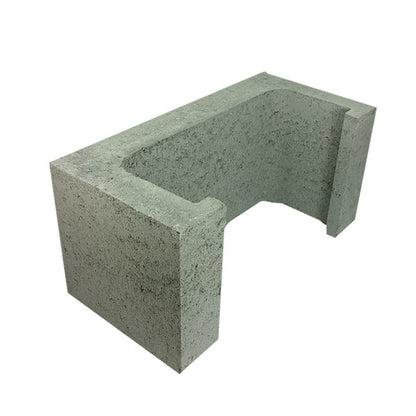 20.45 Concrete Block Cleanout 200 Series 390x190x190mm (Grey)