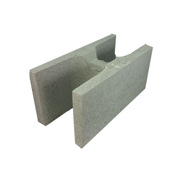 20.48 Concrete H Block 200 Series 390x190x190mm (Grey)