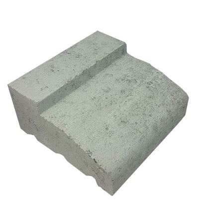 20.40 Concrete Block Half Height Sill 200 Series 190x190x90mm (Grey)
