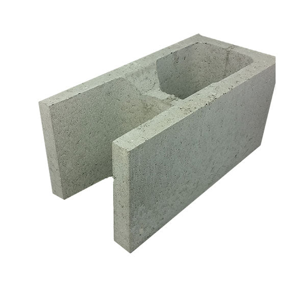 20.21A Concrete Block Knockout Bond Corner 200 Series 390x190x190mm (Grey)