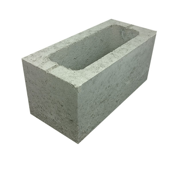 20.925 Concrete Block Single Core 200 Series 390x190x190mm (Grey)