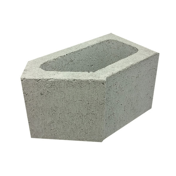 20.748 Concrete Block Squint 200 Series 290x190x190mm (Grey)