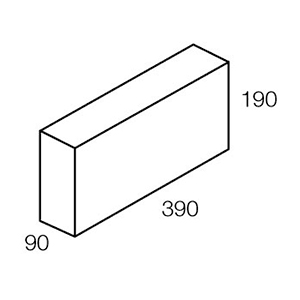 10.31 Concrete Block Standard Solid 100 Series 390x90x190mm (Grey)