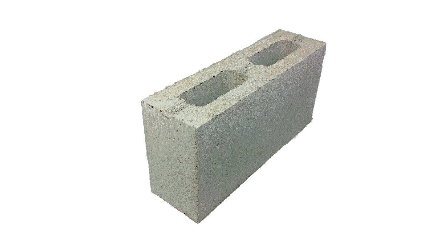 12.709 Concrete Block Reduced Core Thickwall 120 Series 390x110x190mm (Grey)