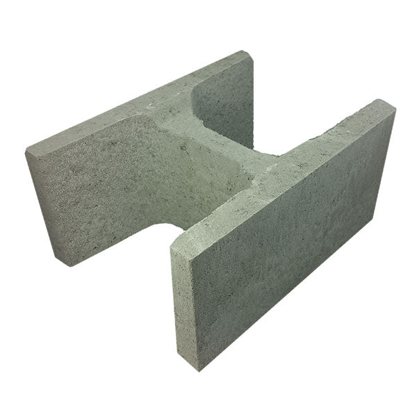 30.48 Concrete Block H Block 300 Series 390x290x190mm (Grey)
