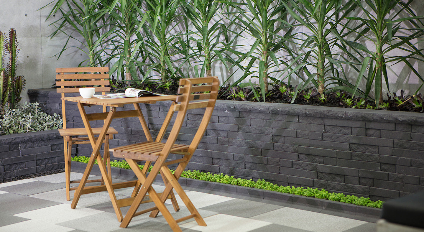 Natural Impressions Duostone Retaining Wall Blocks 300x160x100mm (Graphite)