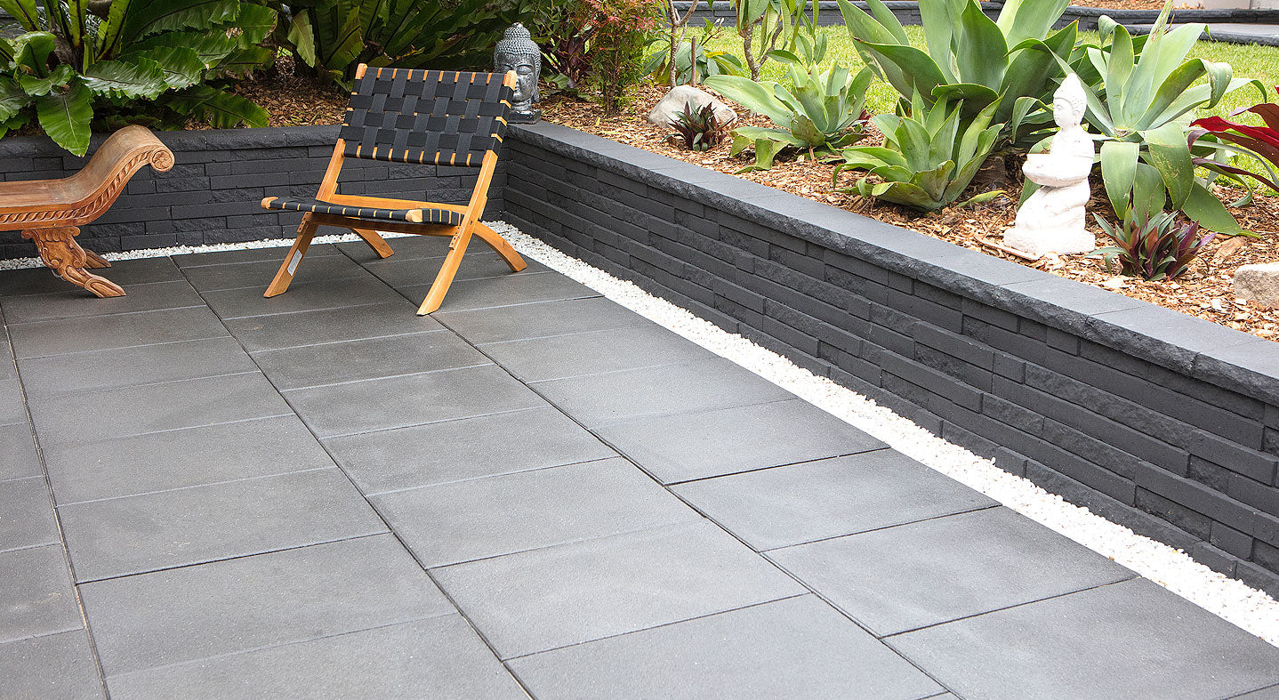 Natural Impressions Duostone Wall Cap 300x200x50mm (Graphite)