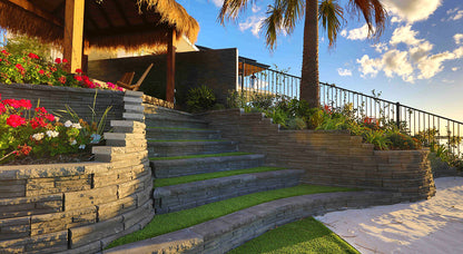 Natural Impressions Flagstone Retaining Wall Blocks 300x160x100mm (Bluestone)