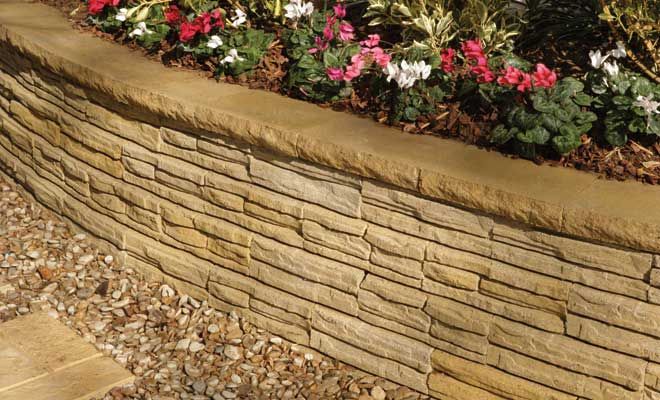 Natural Impressions Flagstone Wall Cap 300x200x50mm (Sandstone)