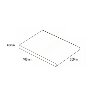 Limestone Bullnose Pool Pavers *200x400x40mm (Suede)