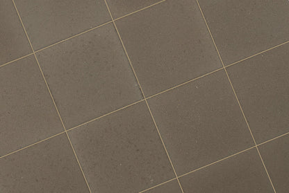 Close-up of brown tiles with a grid pattern