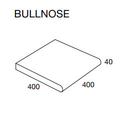 Rivenstone Bullnose Pool Pavers 400x400x40mm (Ivory)