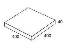 Rivenstone Double Bullnose Pavers 400x400x40mm (Macchiato)